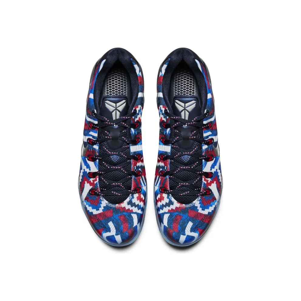 Nike Kobe 9 EM Low Indpendence Day White/Metallic Silver-Hyper Cobalt (646701-104)