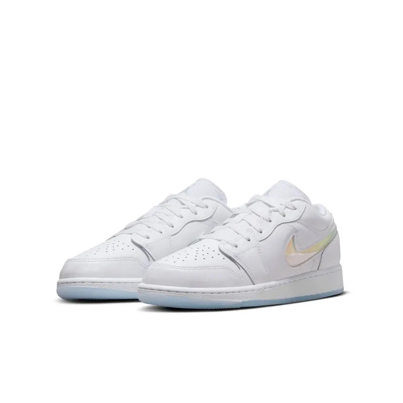 Air Jordan 1 Low GS “Glitter Swoosh” (FQ9112-100)