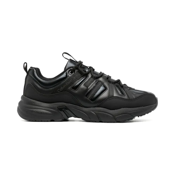 Calvin Klein Jeans Retro Tennis leren “Black” (YM0YM00699)