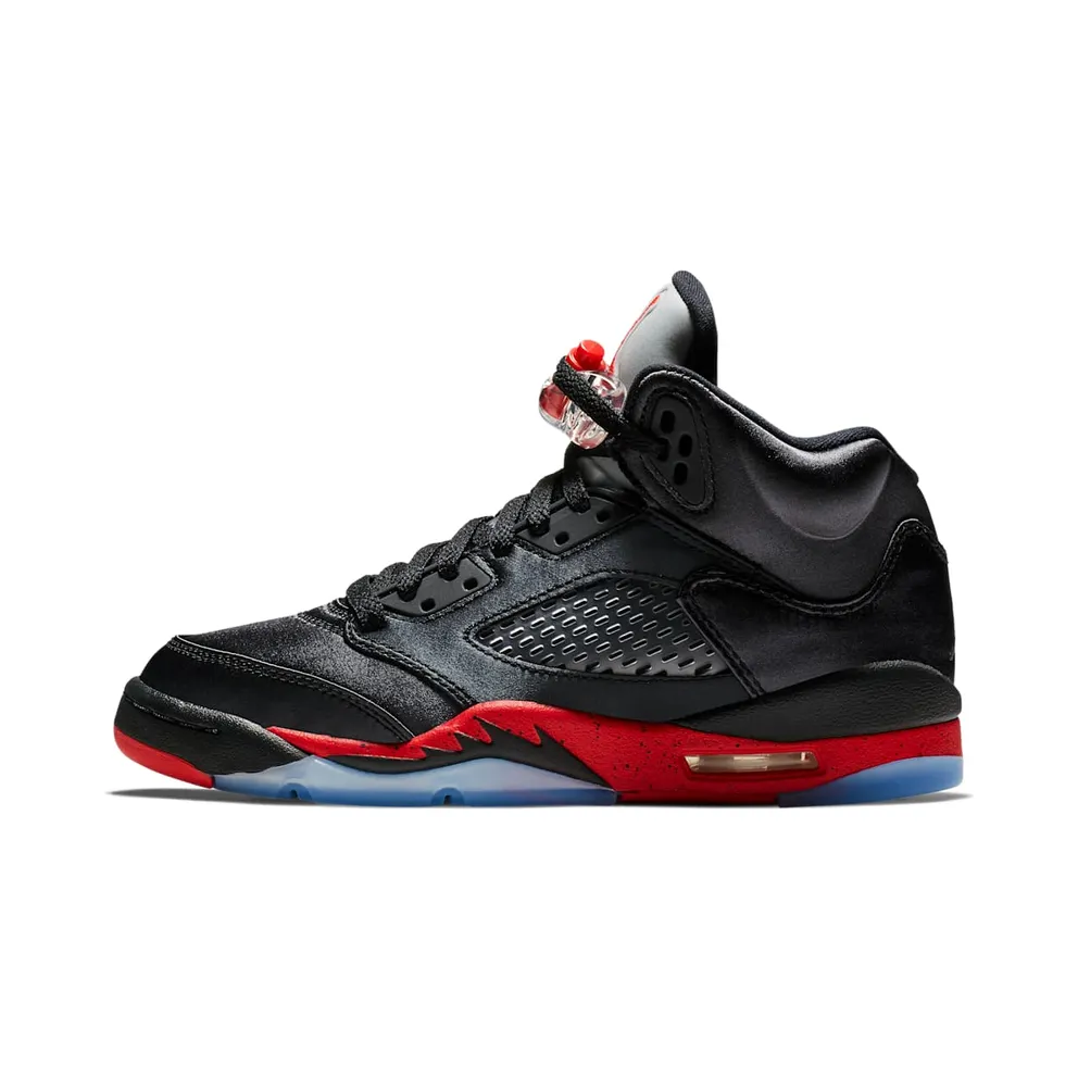 Jordan 5 Retro Satin Bred (GS) Black/University Red (440888-006)