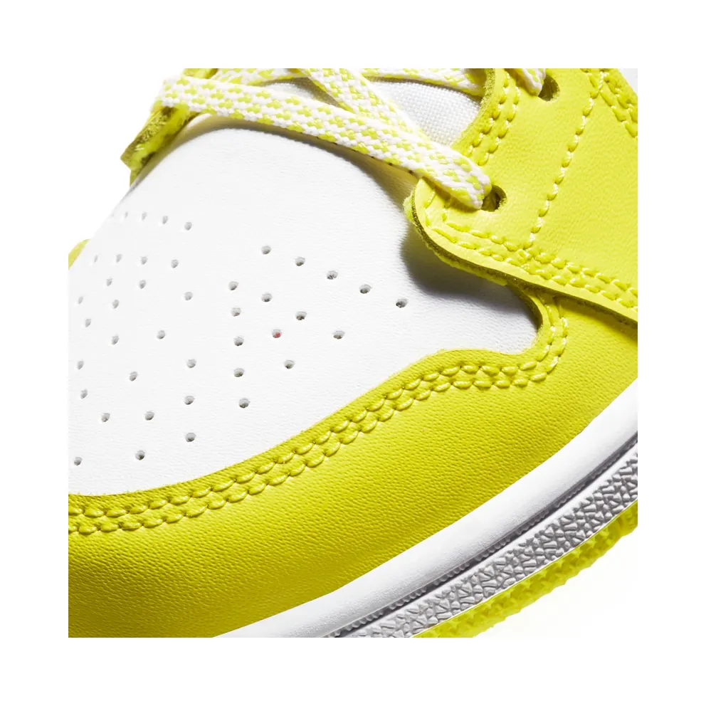 Jordan 1 Mid Dynamic Yellow Floral (PS) Dynamic Yellow/White-Black (AV5173-700)