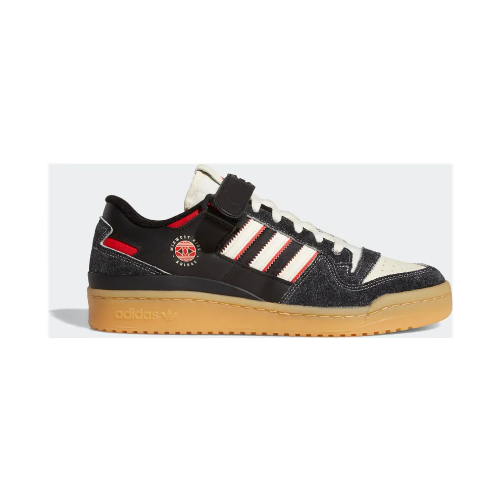 adidas Forum 84 Low Midwest Kids Schuh Core Black / Cream White / Red (GW0035)