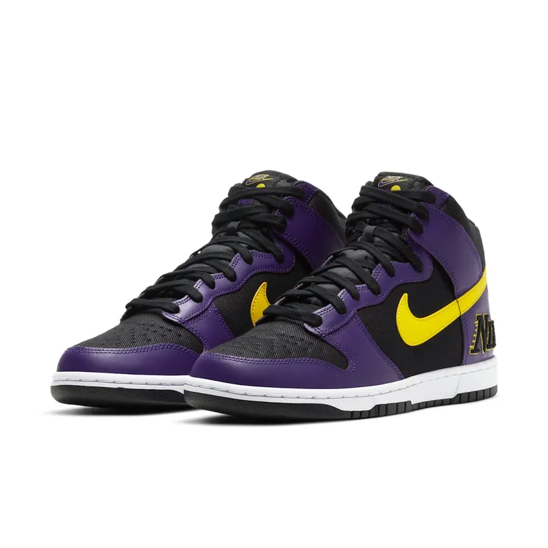 Nike Dunk High “Black/Poti Yellow/Cort Purple/White” (DH0642-001)