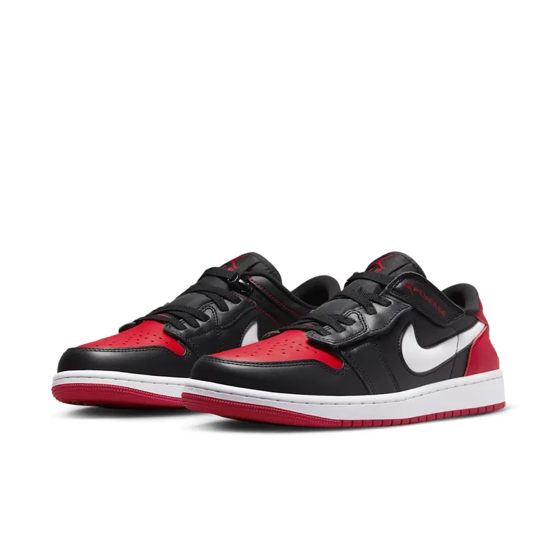 Jordan 1 Low FlyEase Black White Gym Red (DM1206-066)