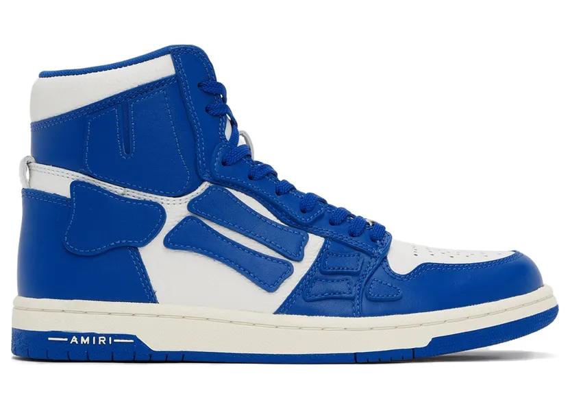 AMIRI Blue & White Skel Top Hi Sneakers (PS22MFS002-466)