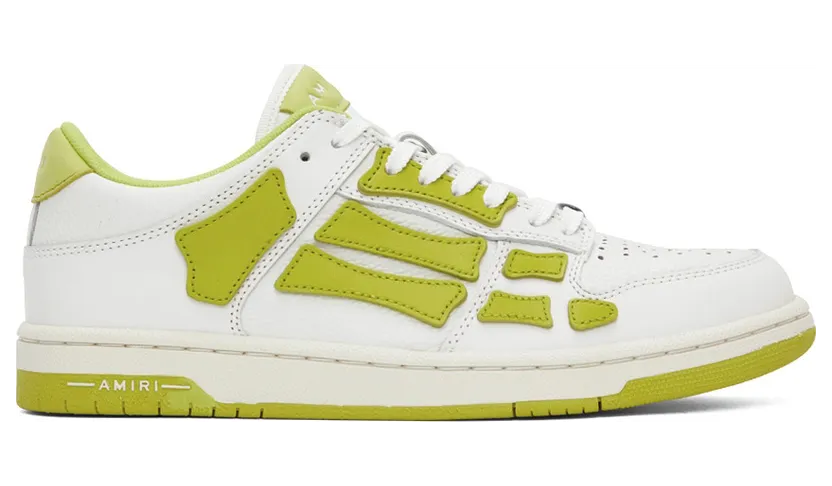 AMIRI Green & White Low Skel Low-Top Sneakers (PF22MFS003-146)