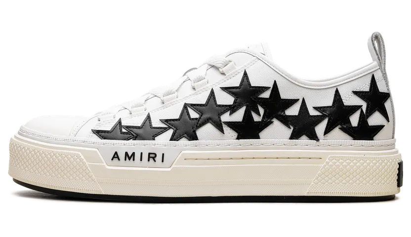 Amiri Stars Court Low “WHITE / BLACK” (PXMFS004-111)