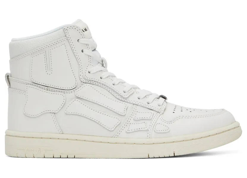 AMIRI White Hi Skel High-Top Sneakers (PF22MFS002-100)