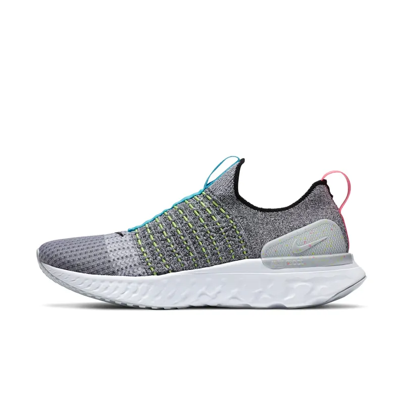 Nike React Phantom Run Flyknit 2 Flash Crimson Baltic Blue White/Flash Crimson-Baltic Blue-Black (CZ7865-100)
