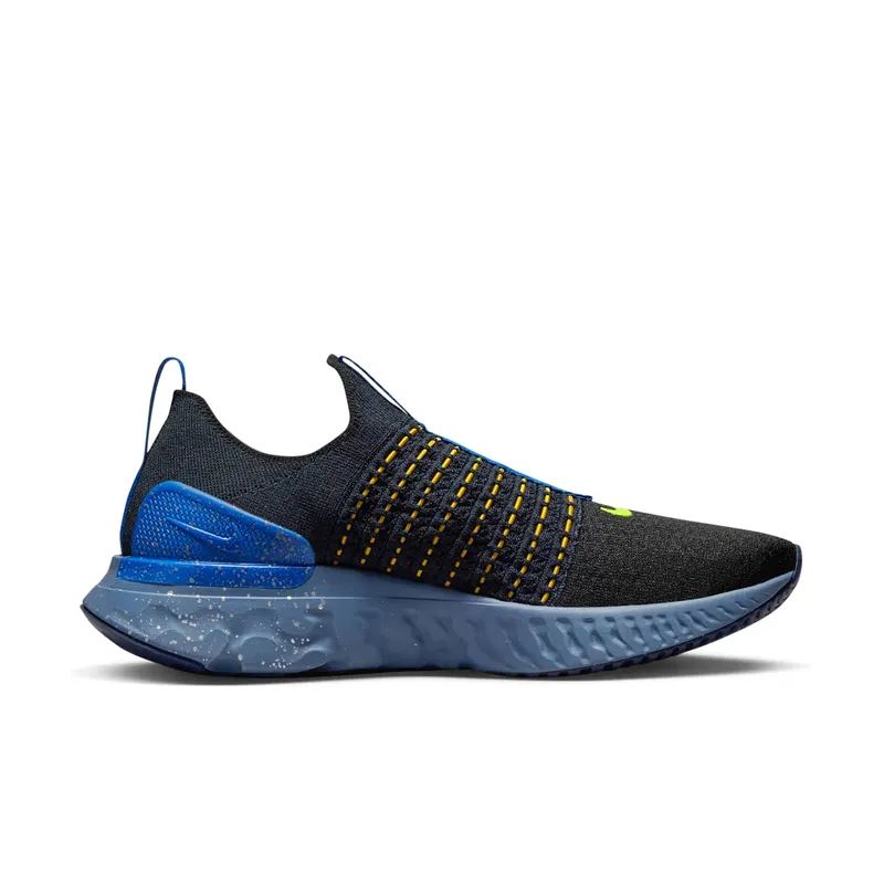 Nike React Phantom Run Flyknit 2 Black Hyper Royal (DZ4849-001)