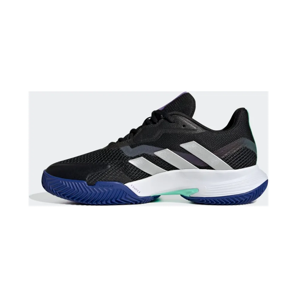 adidas CourtJam Control Clay Tennis Shoes Core Black / Silver Metallic / Pulse Mint (HQ8474)