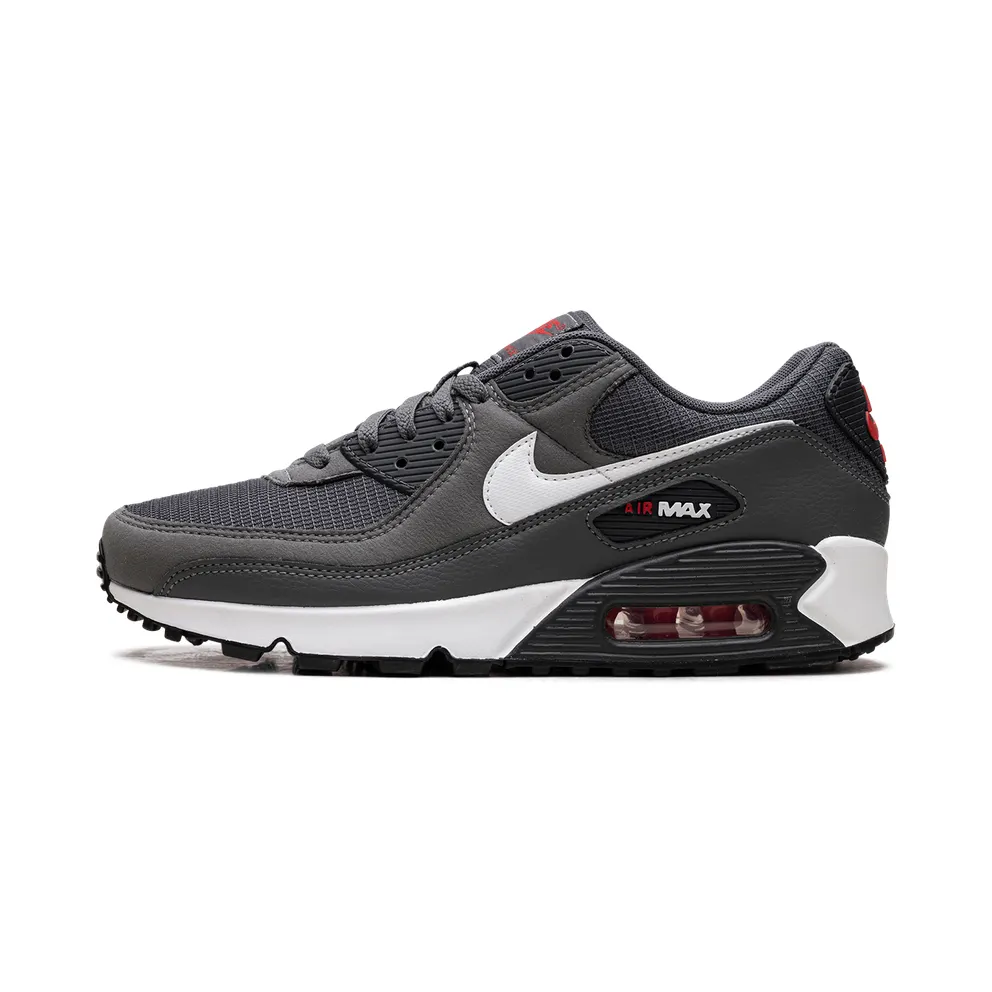 Nike Air Max 90 “Iron Grey University Red” (DR0145-003)