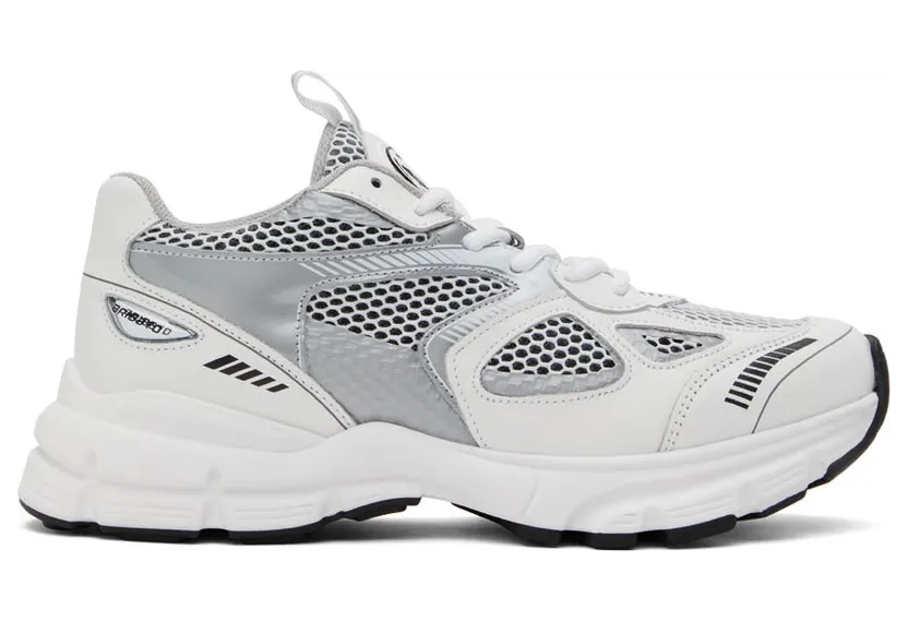 Axel Arigato White & Silver Marathon Sneakers (33036)