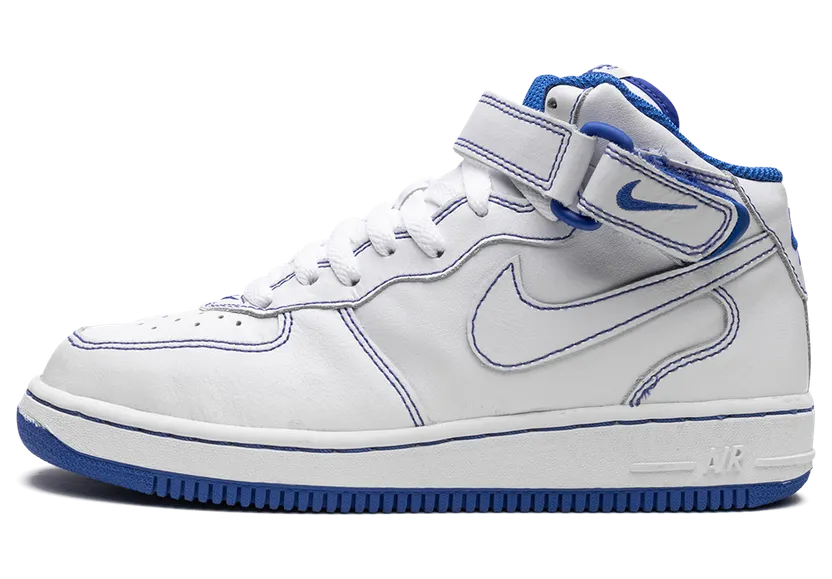 Nike Air Force 1 Mid GS “White/White-Royal Blue” (624049-113)