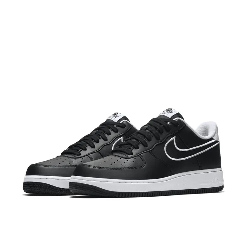 Nike Air Force 1 Low Leather Black White (2018) Black/White (AJ7280-001)