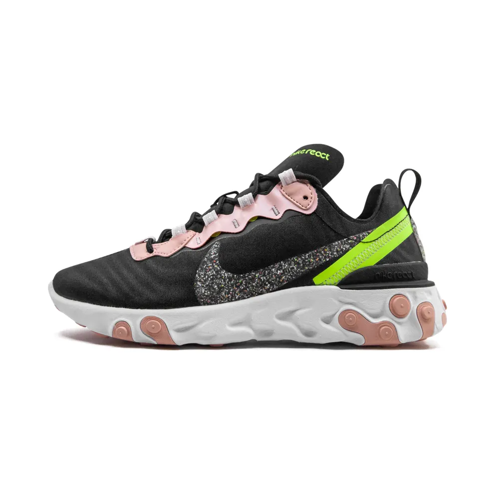 Nike React Element 55 Premium Black Coral Stardust (W) Black/Coral Stardust/Light Soft Pink (CD6964-002)