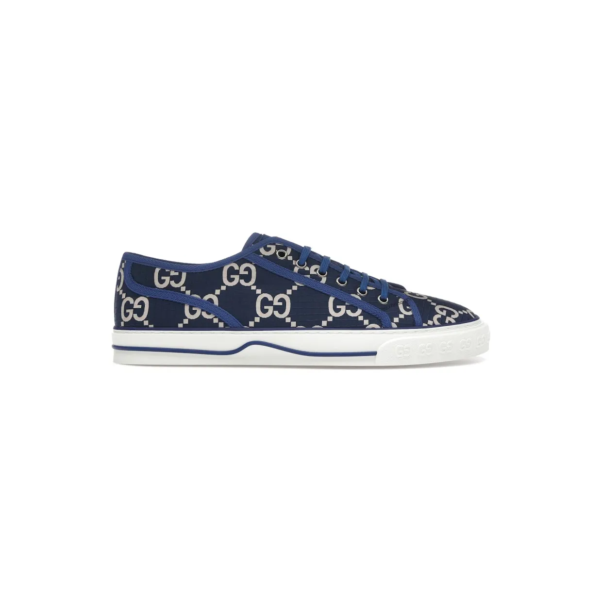 Gucci Tennis 1977 Low GG Monogram Blue (774286 FACTD 8458)