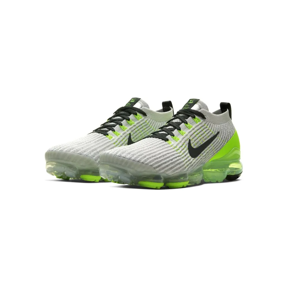 Nike Air VaporMax Flyknit 3 Vast Grey Electric Green Vast Grey/Electric Green-White-Off Noir (AJ6900-011)