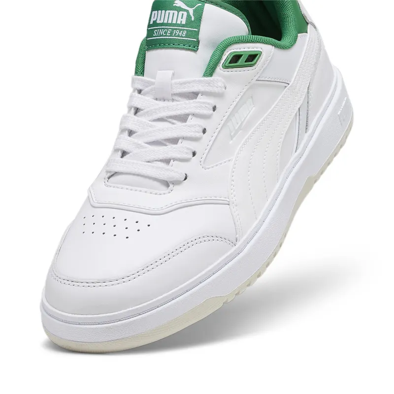 Puma Doublecourt “Puma White / Archive Green” (393284_03)