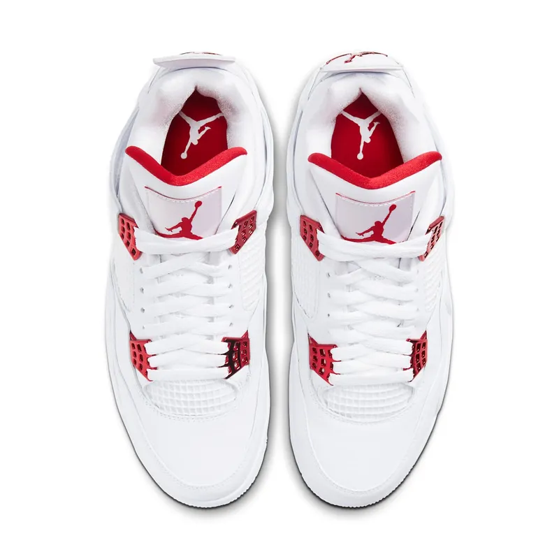 Jordan 4 Retro Metallic Red White/Metallic Silver-University Red (CT8527-112)