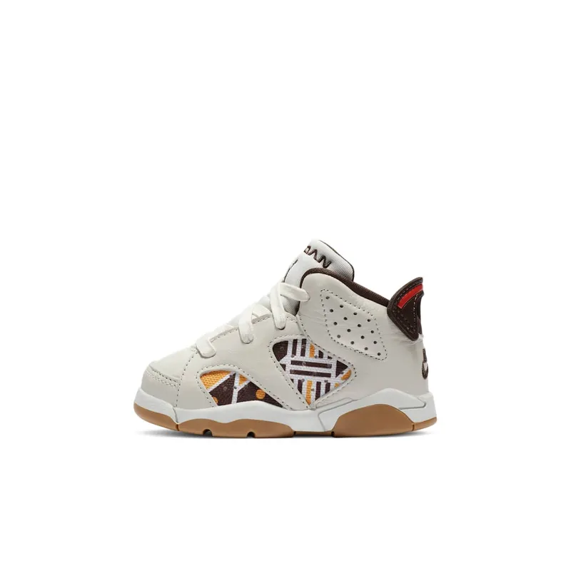 Jordan 6 Retro Quai54 Sail Brown 2020 (TD) Sail/Team Orange-Gum Light Brown-Baroque Brown (CZ6508-100)
