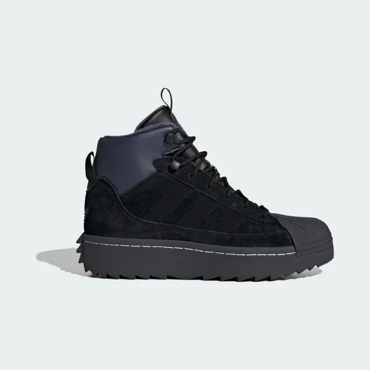 Adidas Superstar Winterized Trek Kids Core Black / Core Black / Carbon (JQ0346)