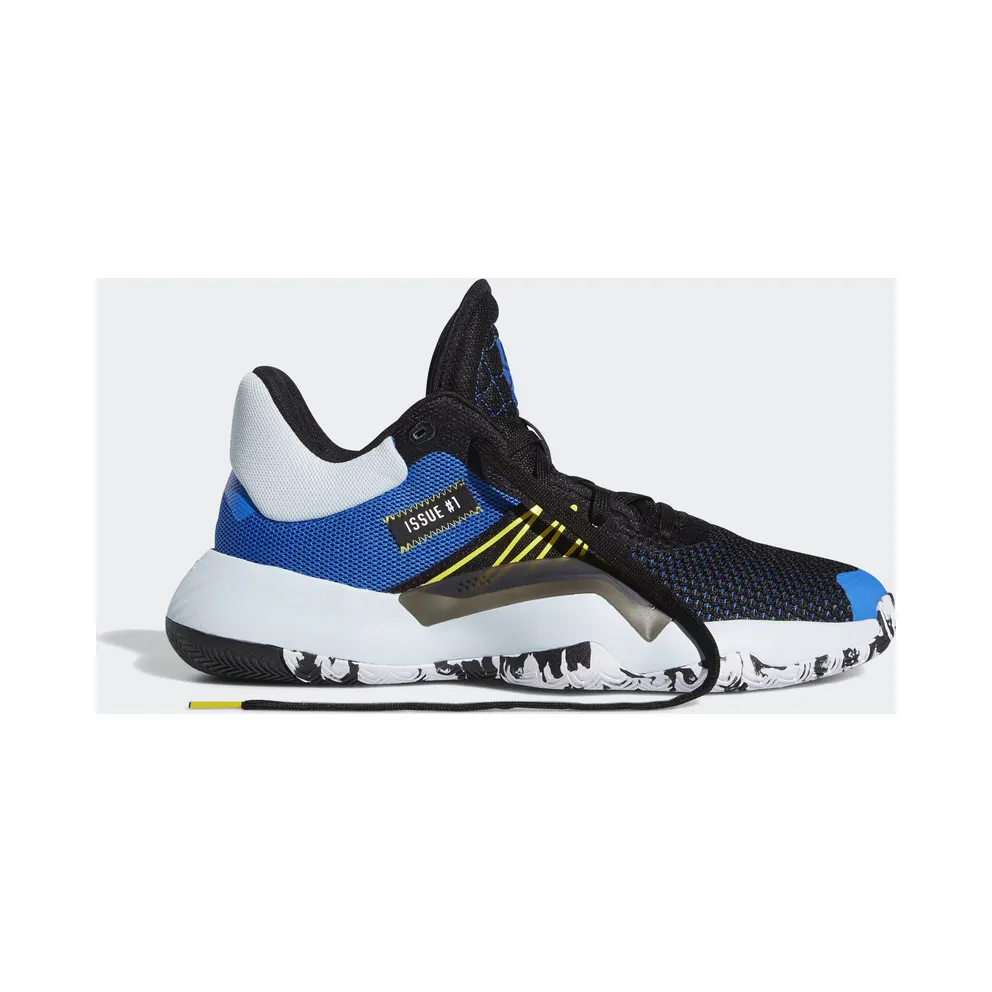 adidas D.O.N Issue #1 Black Black/Glory Blue/Shock Yellow (EF9908)