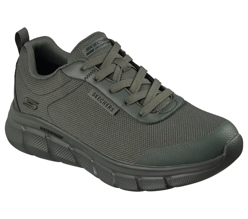 Skechers Waterproof: BOBS Sport B Flex – Rainy Edge Sneaker Olijf