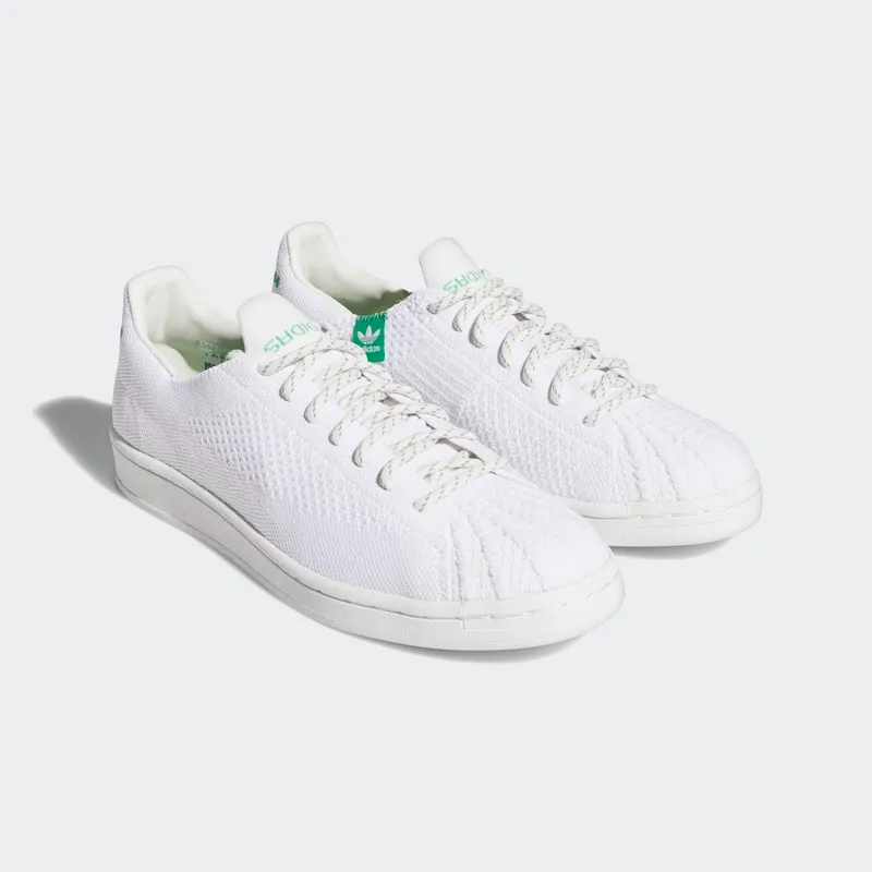 adidas Pharrell Williams Primeknit Superstar Core White / Core White / Vivid Green (GX0194)
