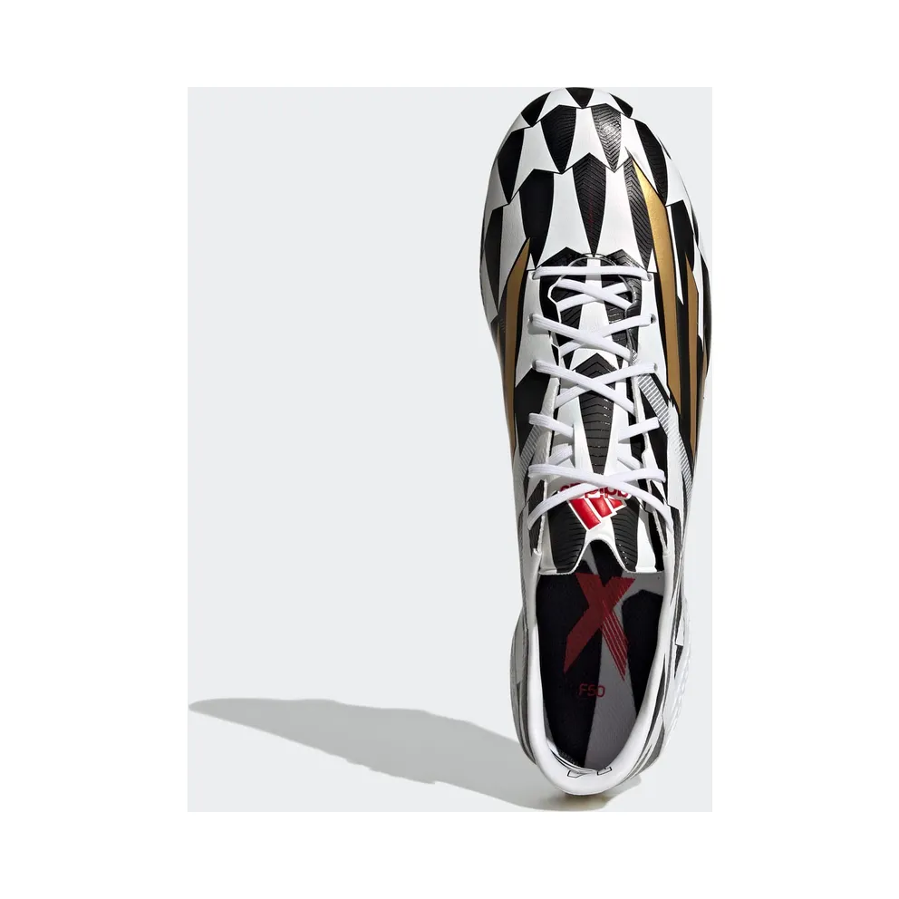 adidas F50 Adizero IV Firm Ground Football Boots Cloud White / Gold Metallic / Scarlet (GX3902)