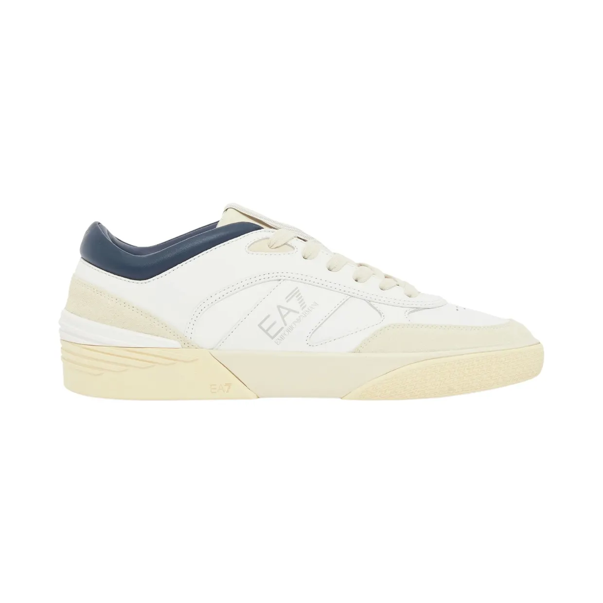 Armani OTG Pride Luxe leather sneakers with suede inserts Blue (7X000860_AF27953_M0453)