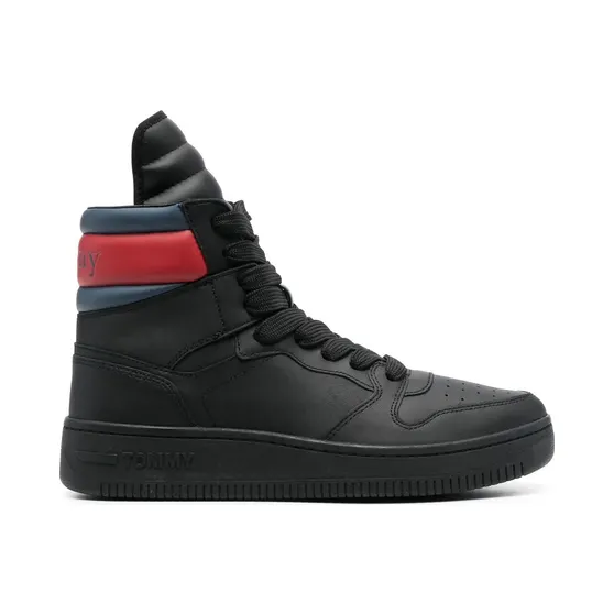 Tommy Hilfiger Tommy Jeans High-Top-Sneakers mit Schnürung “Black” (EM0EM01120)