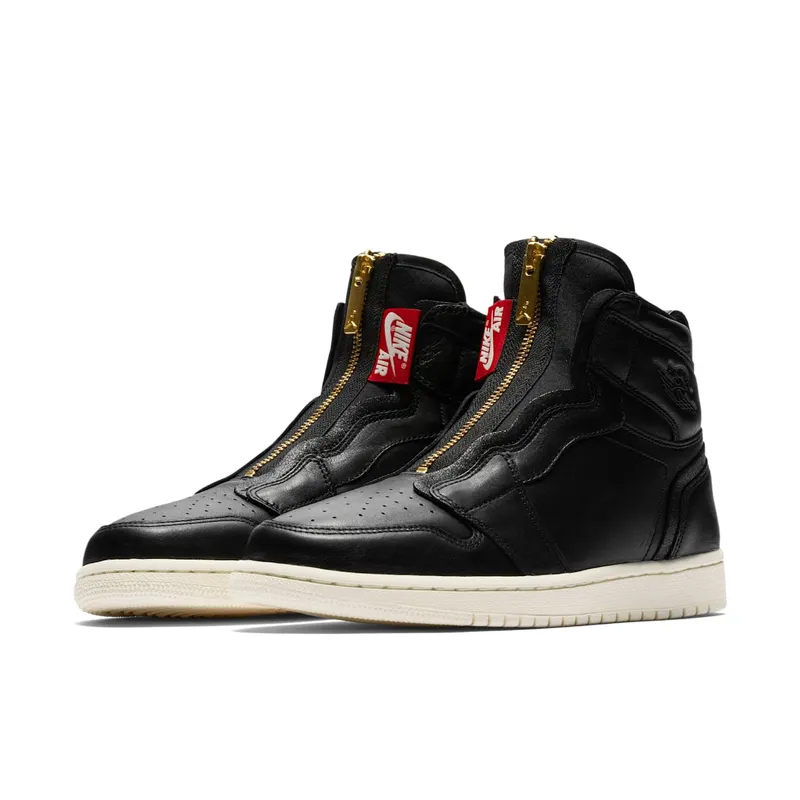 Jordan 1 Retro High Zip Black Sail (W) Black/Sail-University Red (AQ3742-016)