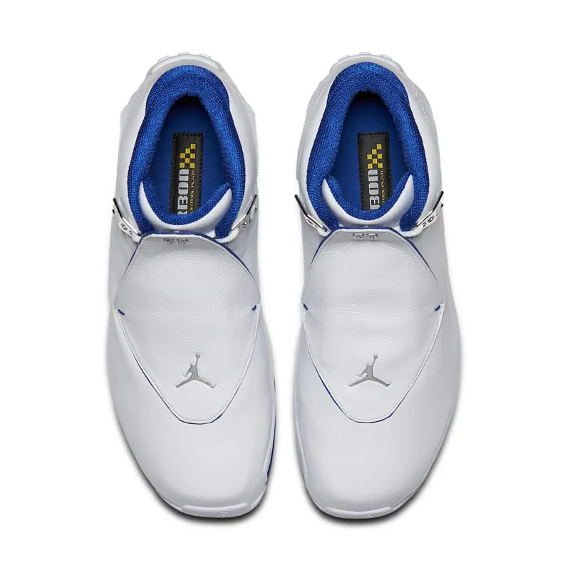 Jordan 18 Retro White Sport Royal White/Metallic Silver-Sport Royal (AA2494-106)