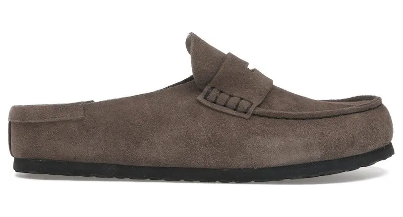 Birkenstock Naples Wrapped Suede Leather Concrete Grey (1029672)