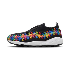 Nike Air Footscape Woven “Black Rainbow” (black / black / white) – FB1959-002
