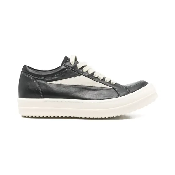 Rick Owens Vintage leren low-top “Black” (RP01F6888LBELVS)