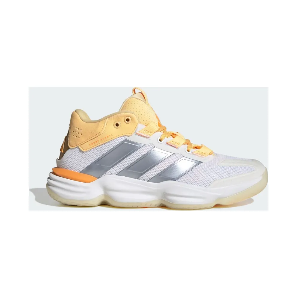 Adidas Court Stabil Indoor Sneakers Cloud White / Crystal Sky / Ice Tangerine (KJ3663)