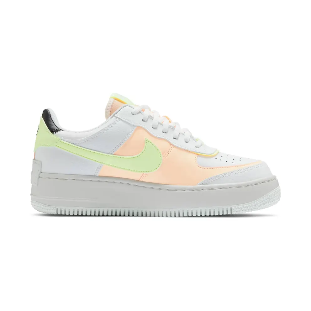 Nike Air Force 1 Shadow Summit White Barely Volt Crimson Tint (W) Summit White/Black-Barely Volt-Crimson Tint (CI0919-107)