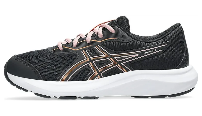 ASICS CONTEND 9 GS “Black / Sun Peach” (1014A337-010)
