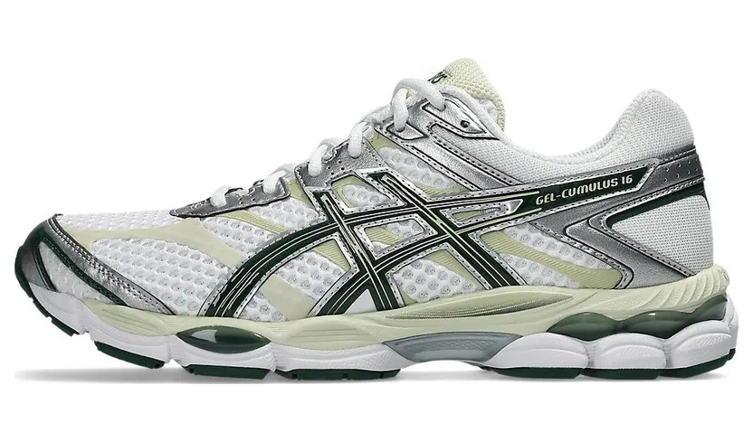 ASICS GEL-CUMULUS 16 “White / Forest Night” (1203A733-105)