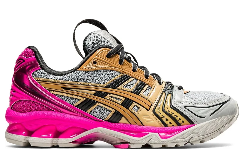 Asics Grey and Pink UB1-S Gel-Kayano 14 Sneakers (1202A127.021)