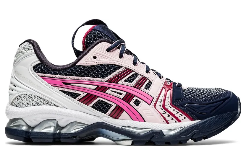 Asics Navy and Pink UB1-S Gel-Kayano 14 Sneakers (1202a127.400)