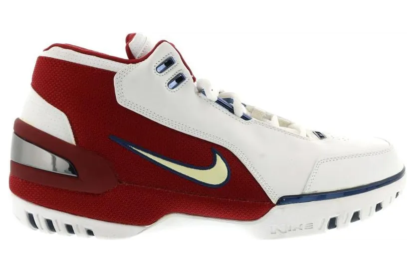 Nike Air Zoom Generation ‘First Game’ 2003 White/Midnight Navy-Varsity Crimson (1st Game) (308214-112)