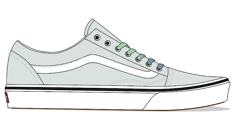 Vans ComfyCush Old Skool “Barely Blue-True White” (VN0A3WMA4BI)