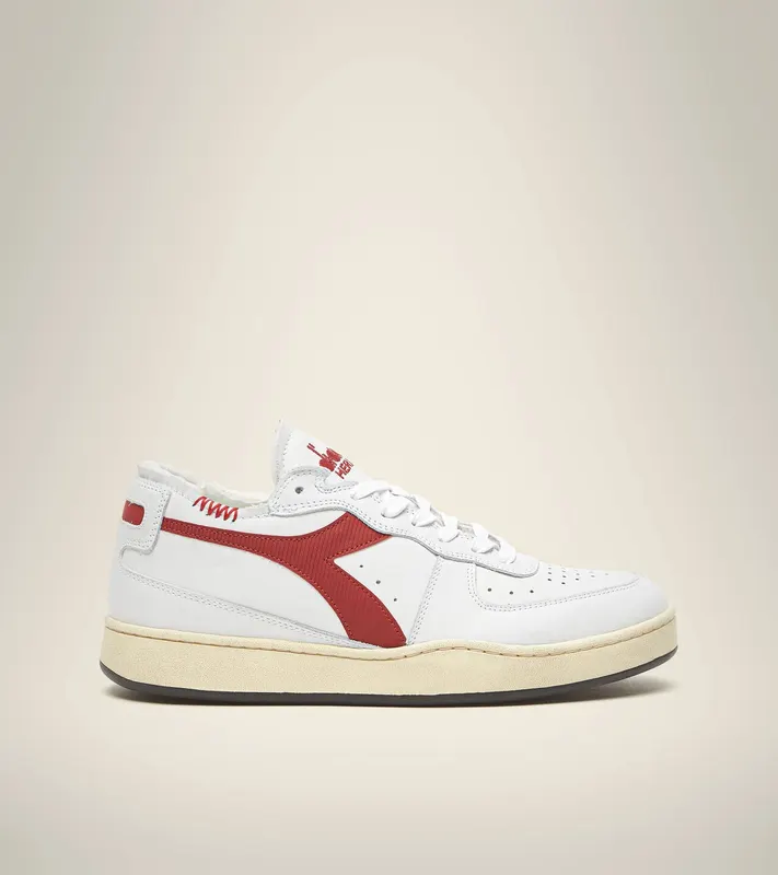 Diadora Mi Basket Row Cut White / Garnet (201.176282-C7114)
