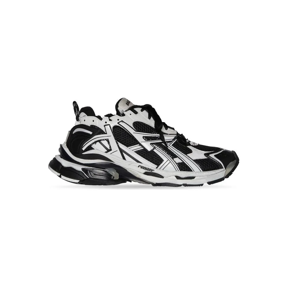 Balenciaga Runner White Black White (677403W3RB29010)