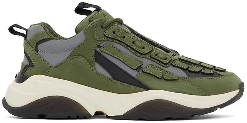 AMIRI Green & Black Bone Runner Low-Top (PF22MFS009-348)