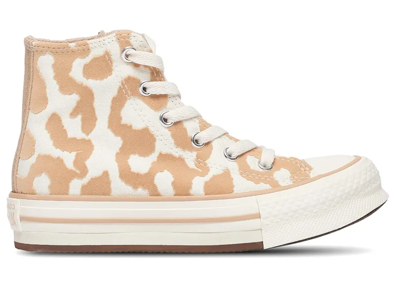 Converse Chuck Taylor All Star EVA Lift Hi Leopard Egret Warm Quarry (A11113F)
