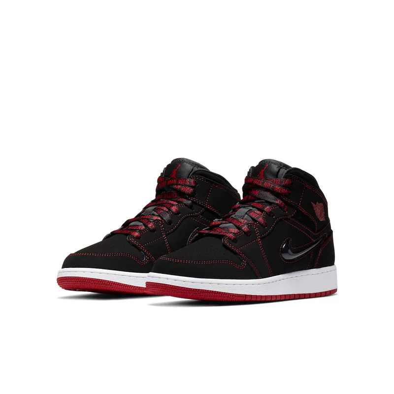 Jordan 1 Mid SE Come Fly With Me (GS) Black/Red (CU6617-062)